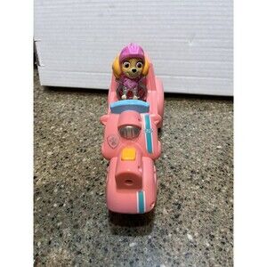 Paw Patrol The Movie Liberty Figure Pink Motorcycle with Flames